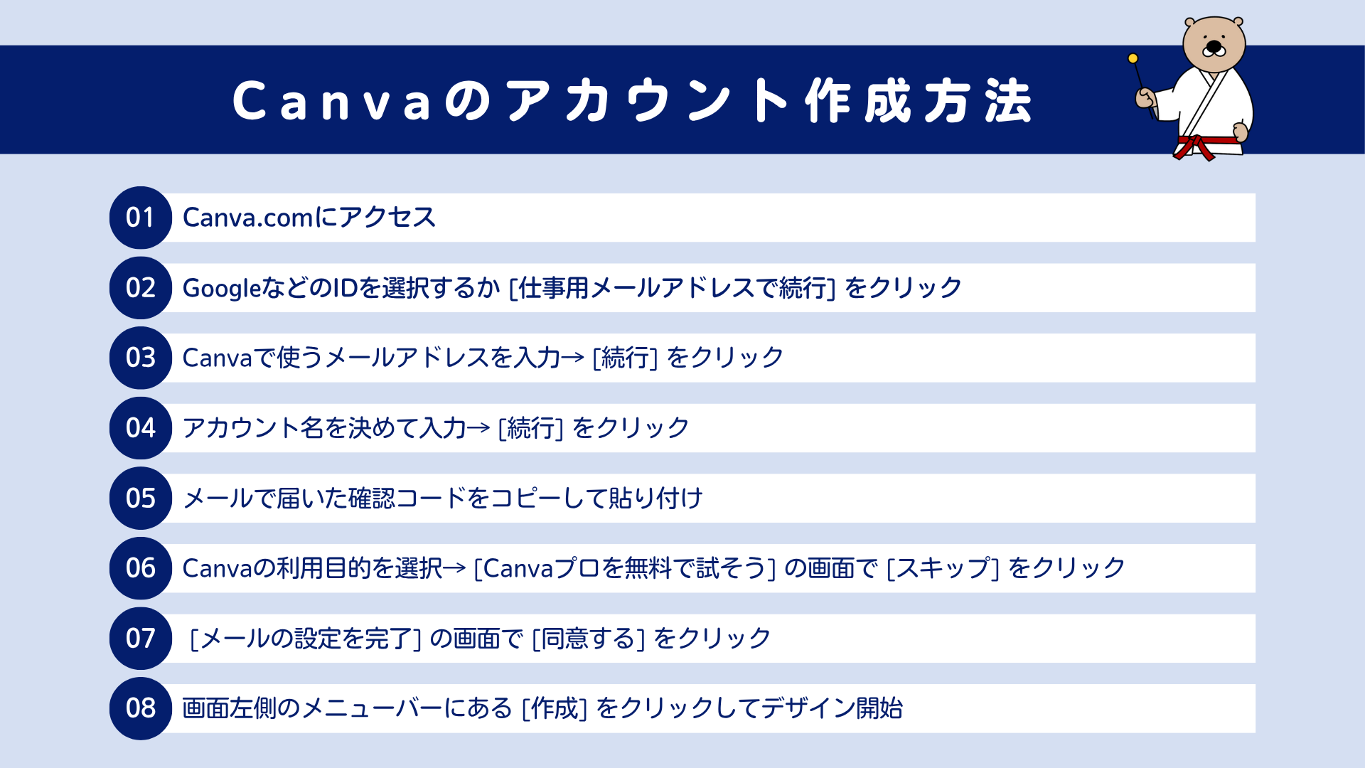 Canvaの登録方法