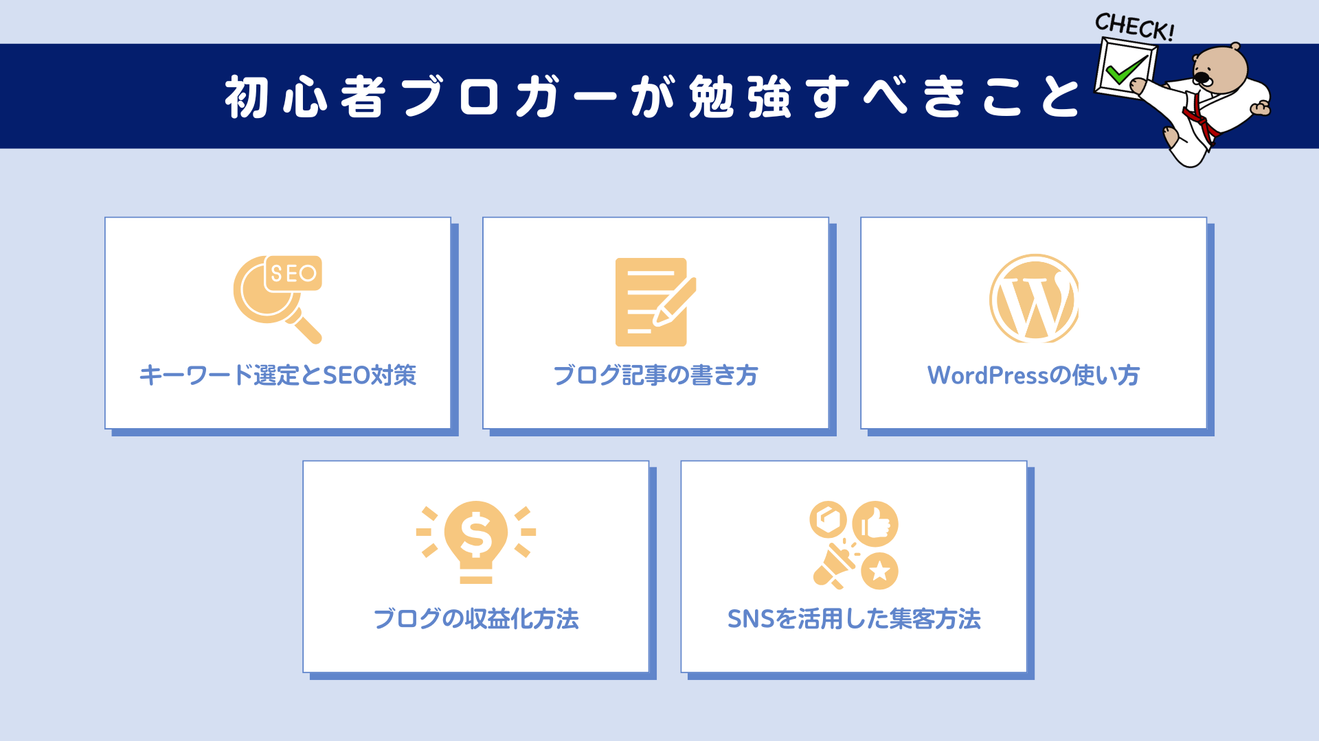 初心者ブロガーが勉強すべきこと